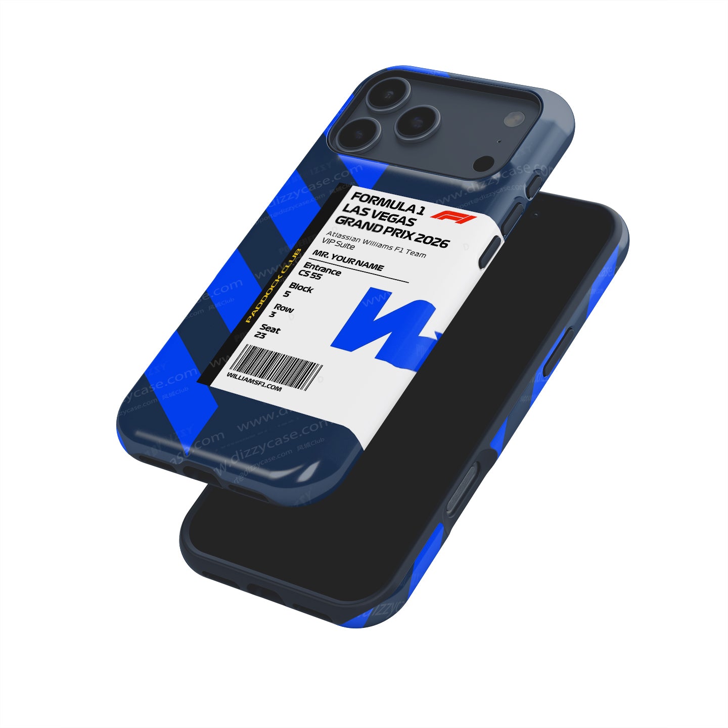 Williams Racing VIP Pass iPhone Case - Las Vegas 2026 | DIZZY CASE