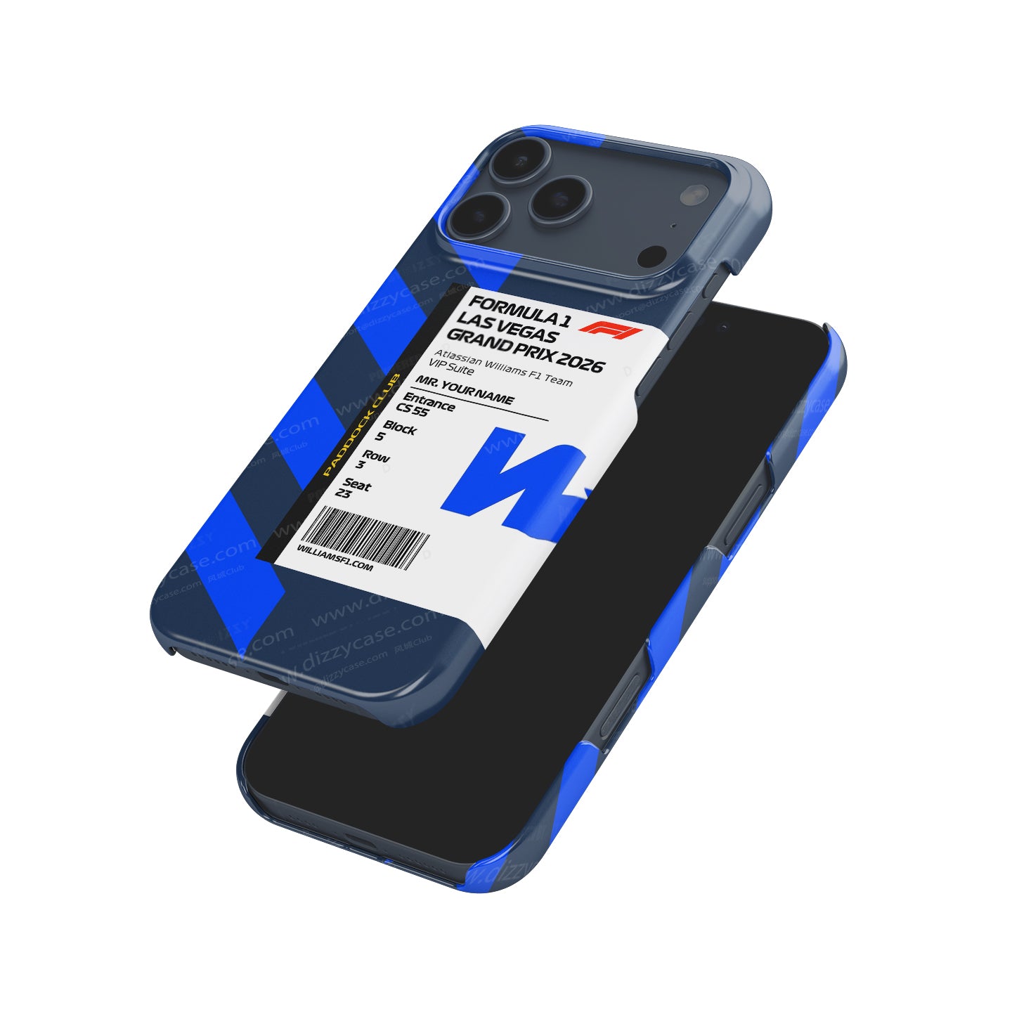 Williams Racing VIP Pass iPhone Case - Las Vegas 2026 | DIZZY CASE