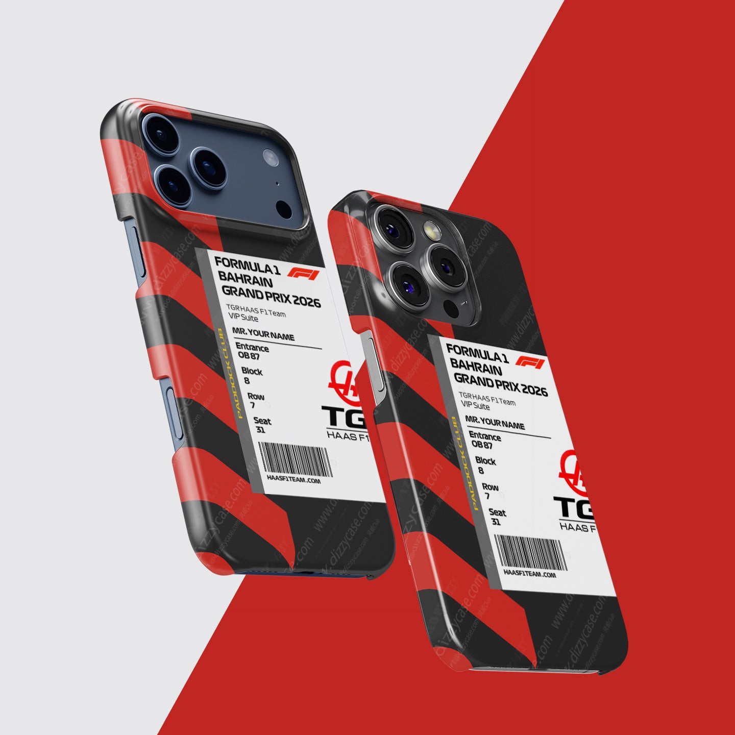 TGR Haas VIP Pass iPhone Case - Bahrain 2026 | DIZZY CASE
