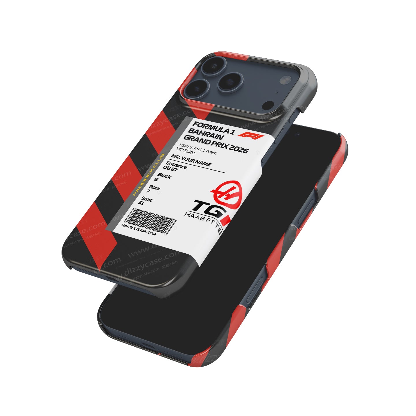TGR Haas VIP Pass iPhone Case - Bahrain 2026 | DIZZY CASE
