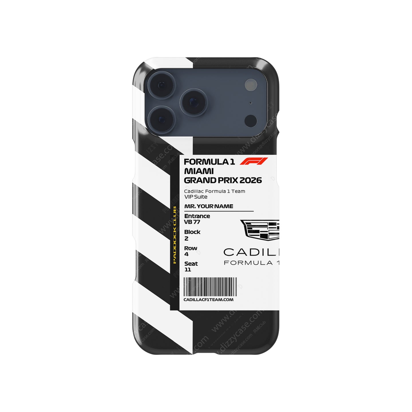 Cadillac VIP Pass iPhone Case - Miami 2026 | DIZZY CASE