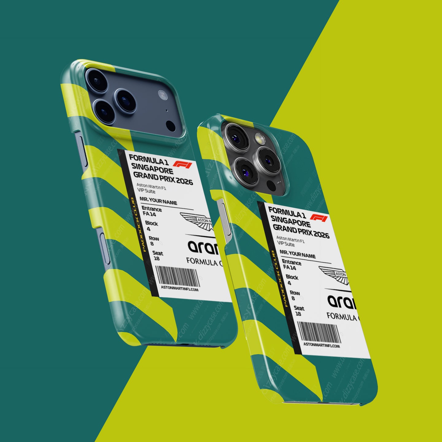 Aston Martin VIP Pass iPhone Case - Singapore 2026 | DIZZY CASE