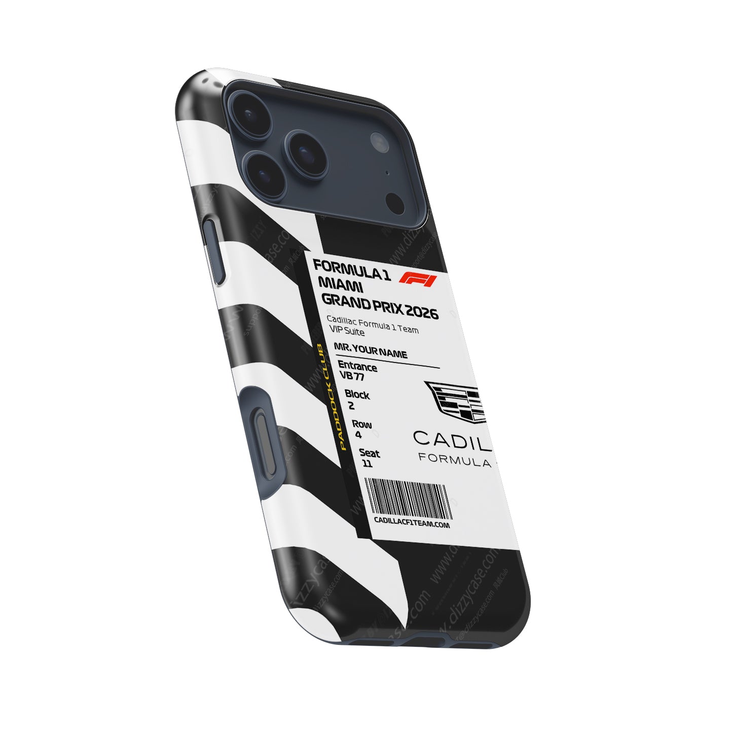 Cadillac VIP Pass iPhone Case - Miami 2026 | DIZZY CASE