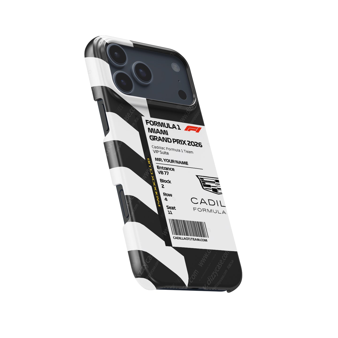 Cadillac VIP Pass iPhone Case - Miami 2026 | DIZZY CASE