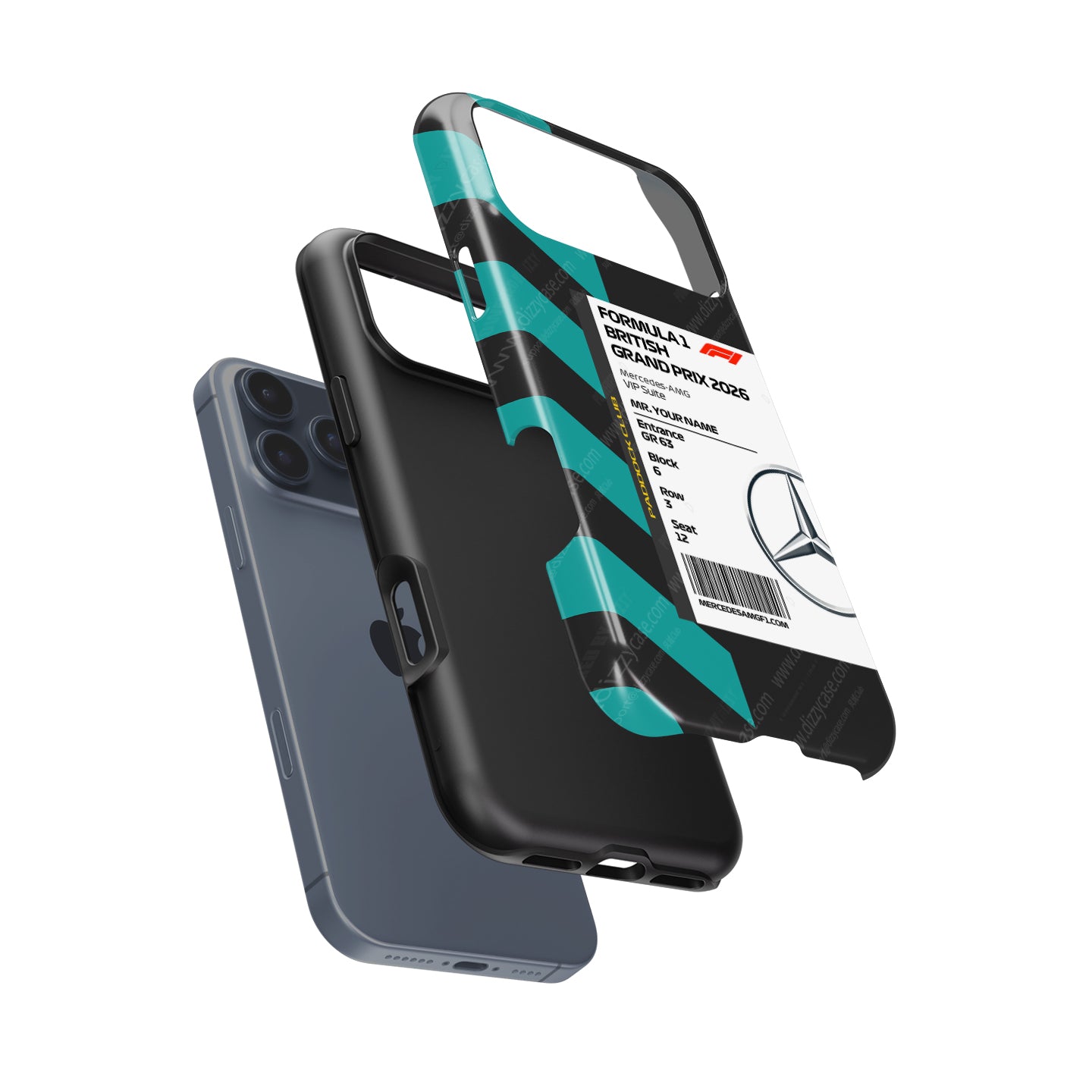 Mercedes VIP Pass iPhone Case - Silverstone 2026 | DIZZY CASE