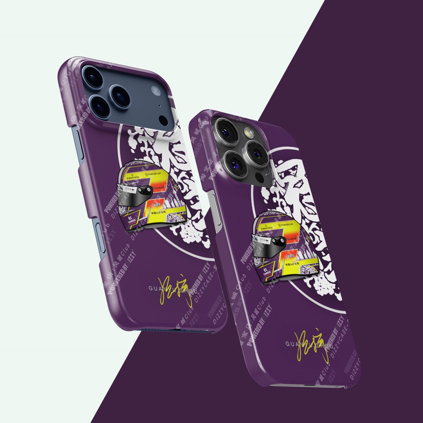 Zhou Guanyu F1 Helmet Phone Case – Stand Out with Style