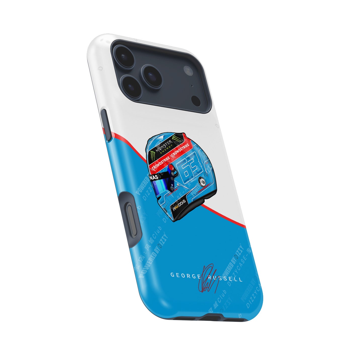 Show Your Support with the George Russell GR63 2023 Helmet Phone Case | DIZZY CASE