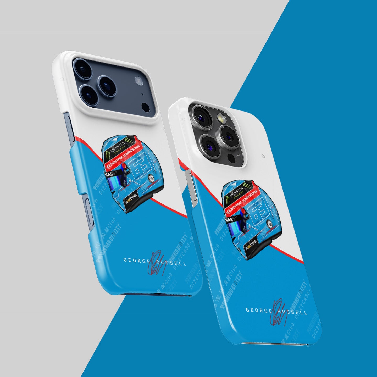 Show Your Support with the George Russell GR63 2023 Helmet Phone Case | DIZZY CASE