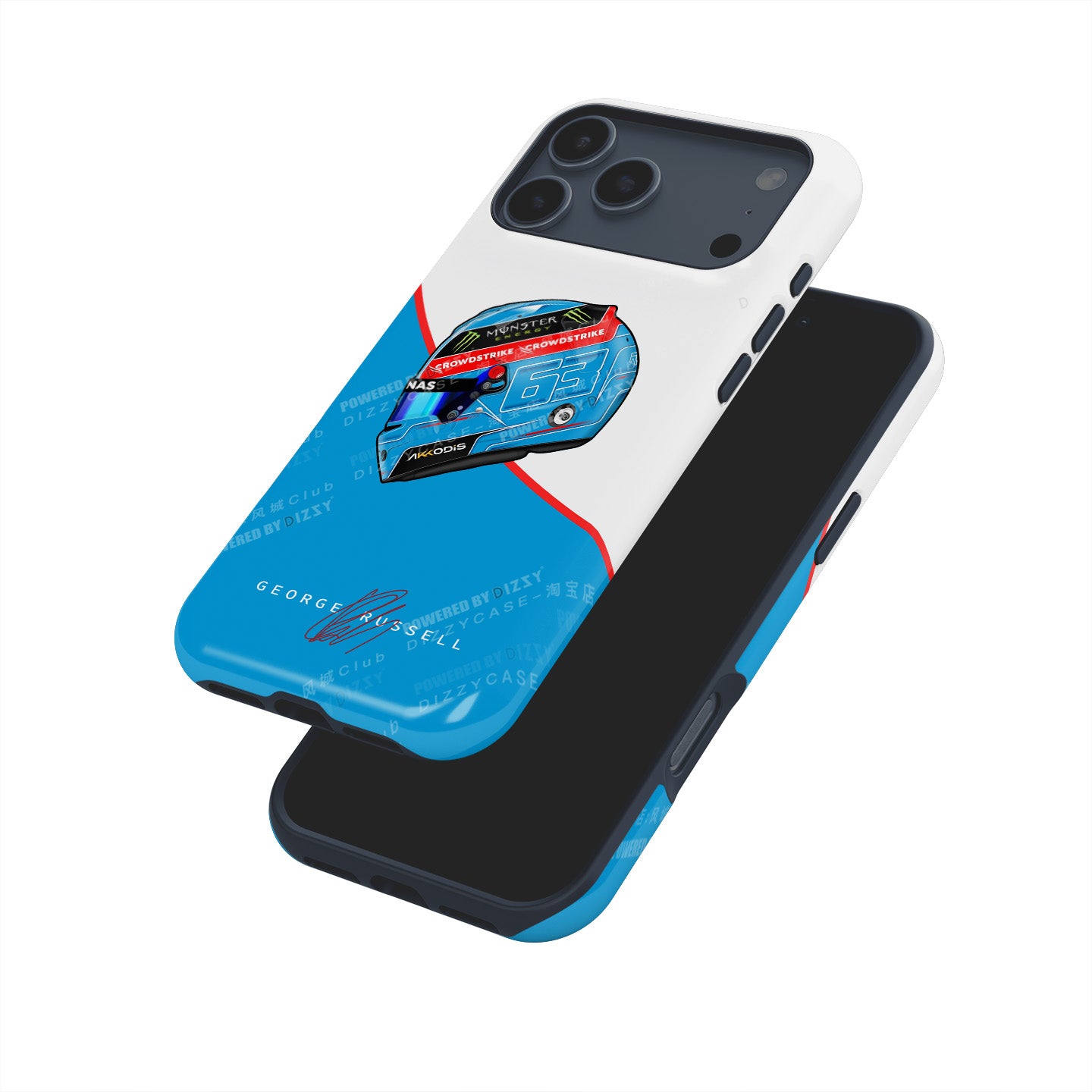 Show Your Support with the George Russell GR63 2023 Helmet Phone Case | DIZZY CASE