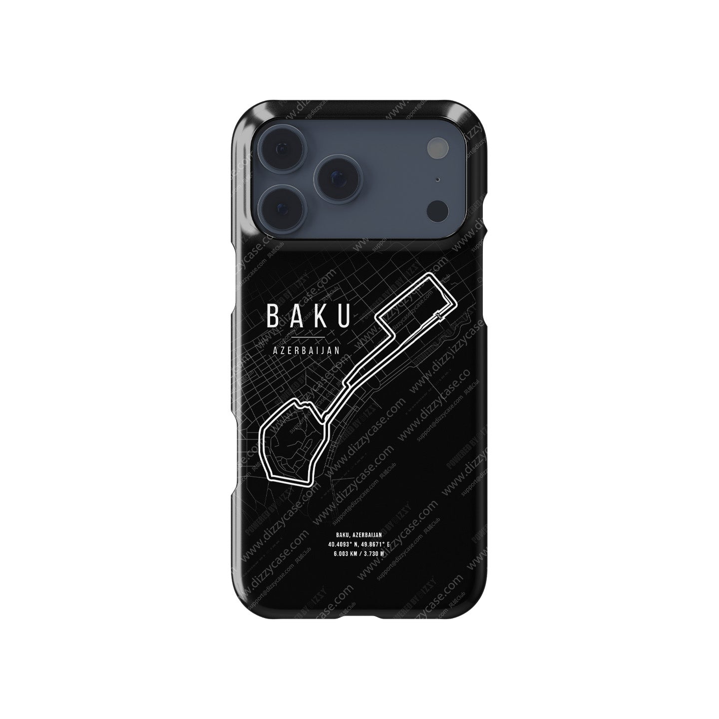 MagSafe Tough Case for iPhone - Azerbaijan GP Track Map | DIZZY CASE