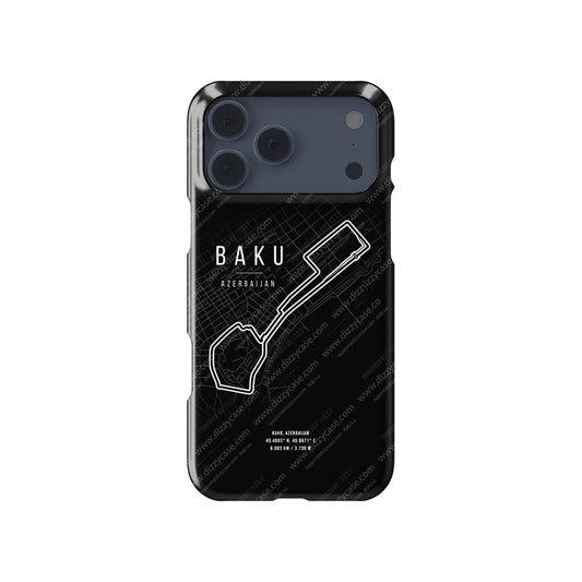 MagSafe Tough Case for iPhone - Azerbaijan GP Track Map | DIZZY CASE