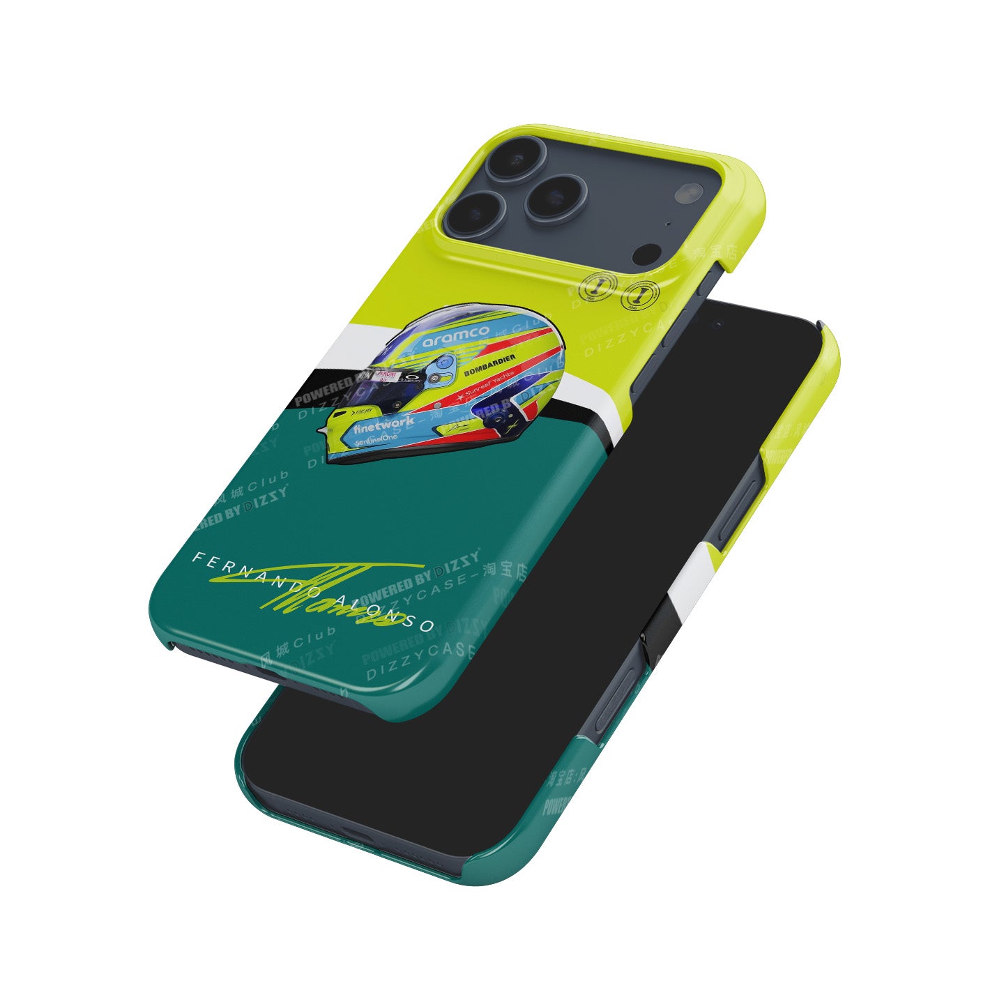 Fernando Alonso 2023 Helmet Phone Case: Stylish & Protective | DIZZY CASE