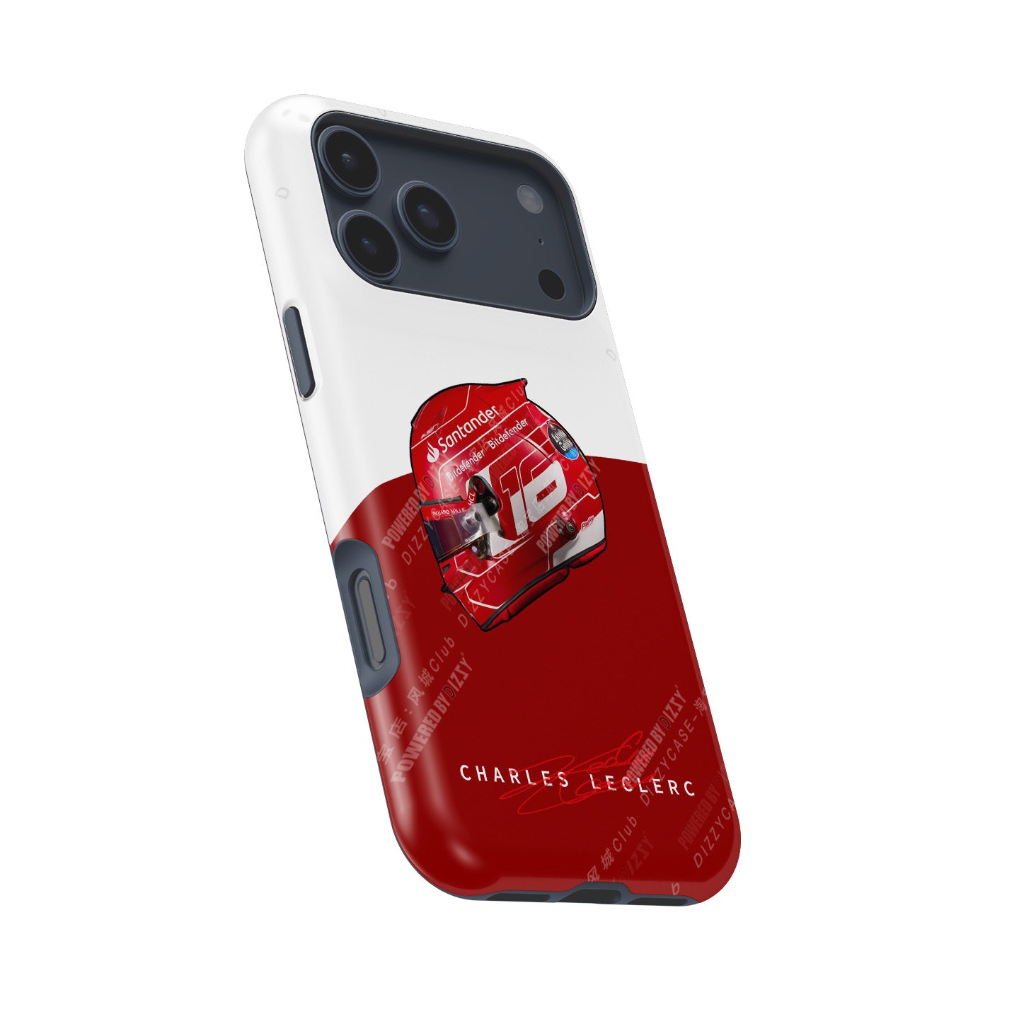 Charles Leclerc 2023 iPhone Case with Iconic Helmet Design | DIZZY CASE