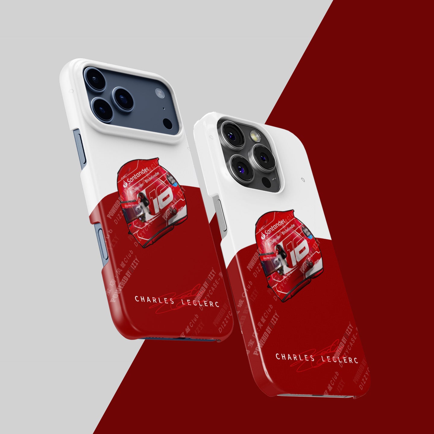 Charles Leclerc 2023 iPhone Case with Iconic Helmet Design | DIZZY CASE