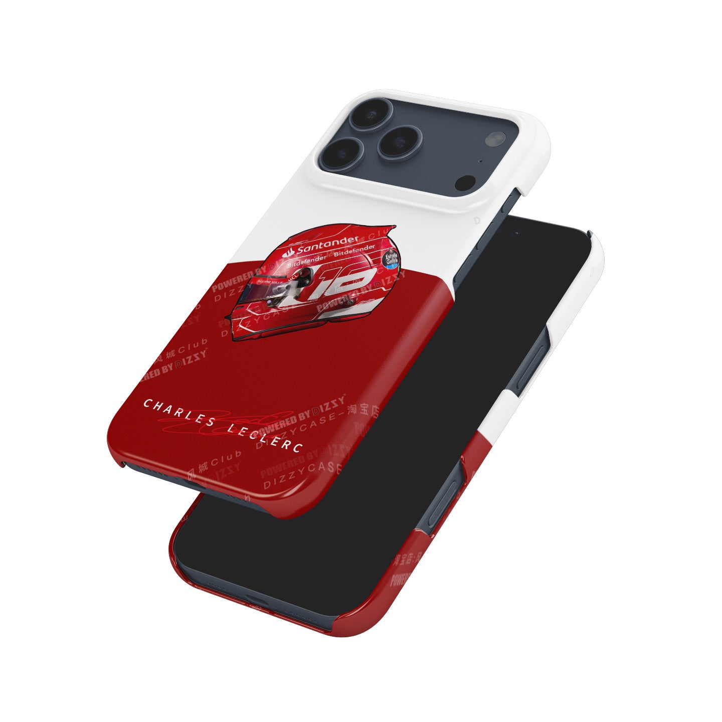 Charles Leclerc 2023 iPhone Case with Iconic Helmet Design | DIZZY CASE