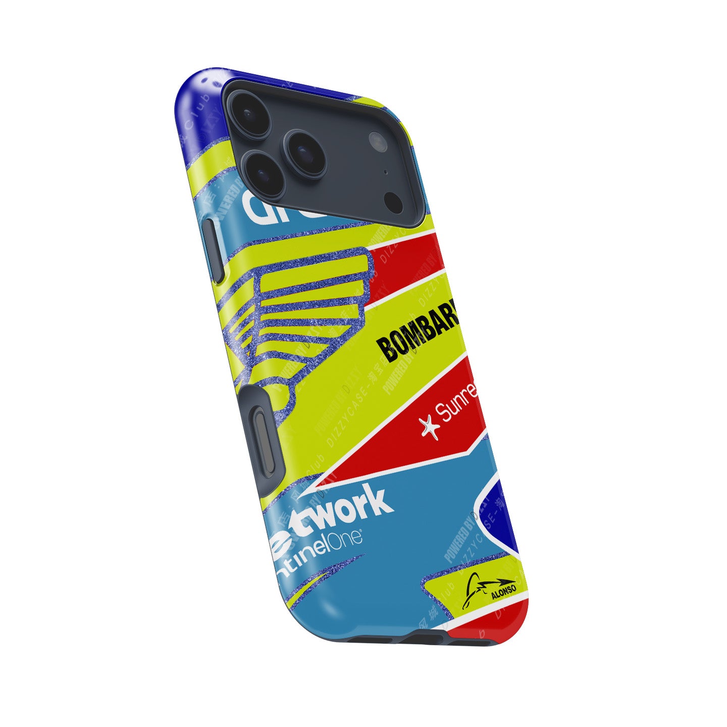 Fernando Alonso 2023 F1 Helmet Case for Apple iPhones | DIZZY CASE
