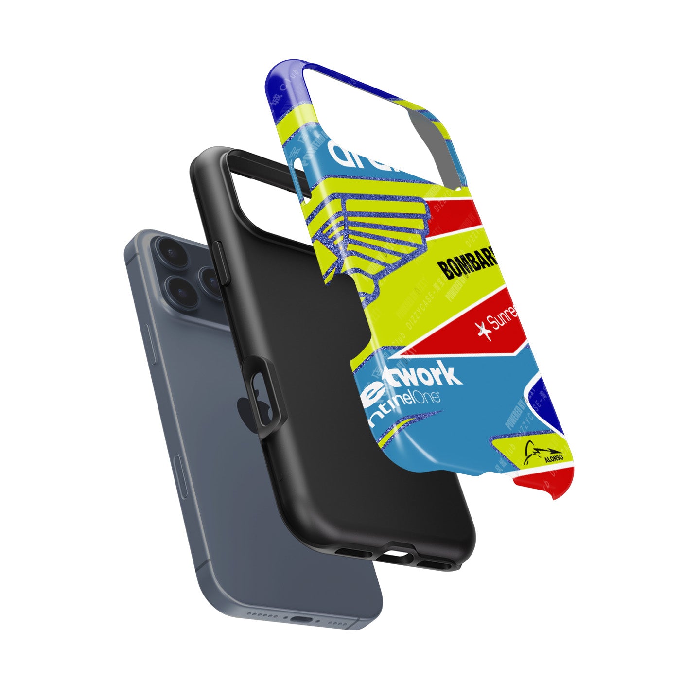 Fernando Alonso 2023 F1 Helmet Case for Apple iPhones | DIZZY CASE