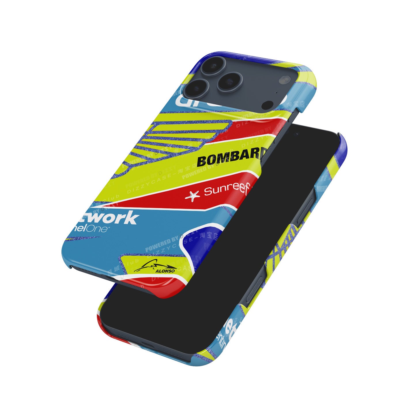 Fernando Alonso 2023 F1 Helmet Case for Apple iPhones | DIZZY CASE
