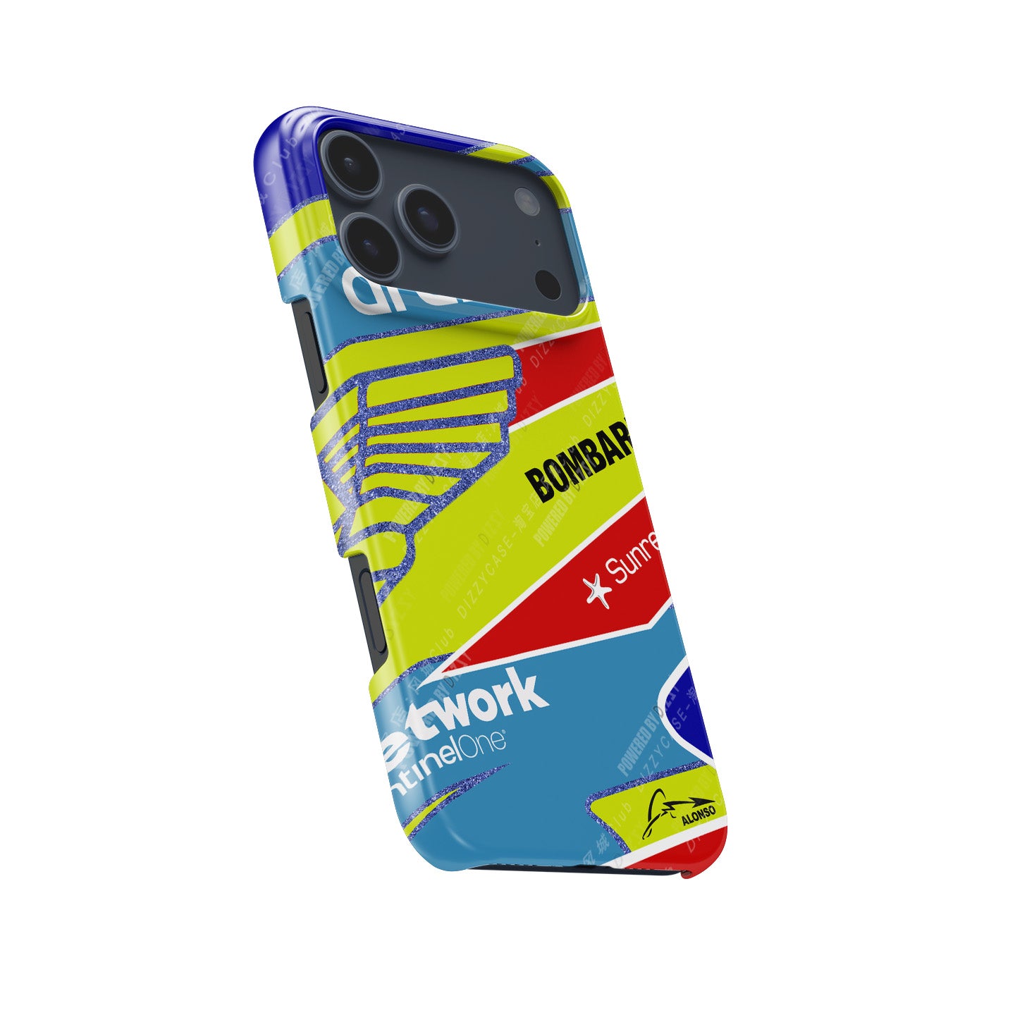 Fernando Alonso 2023 F1 Helmet Case for Apple iPhones | DIZZY CASE