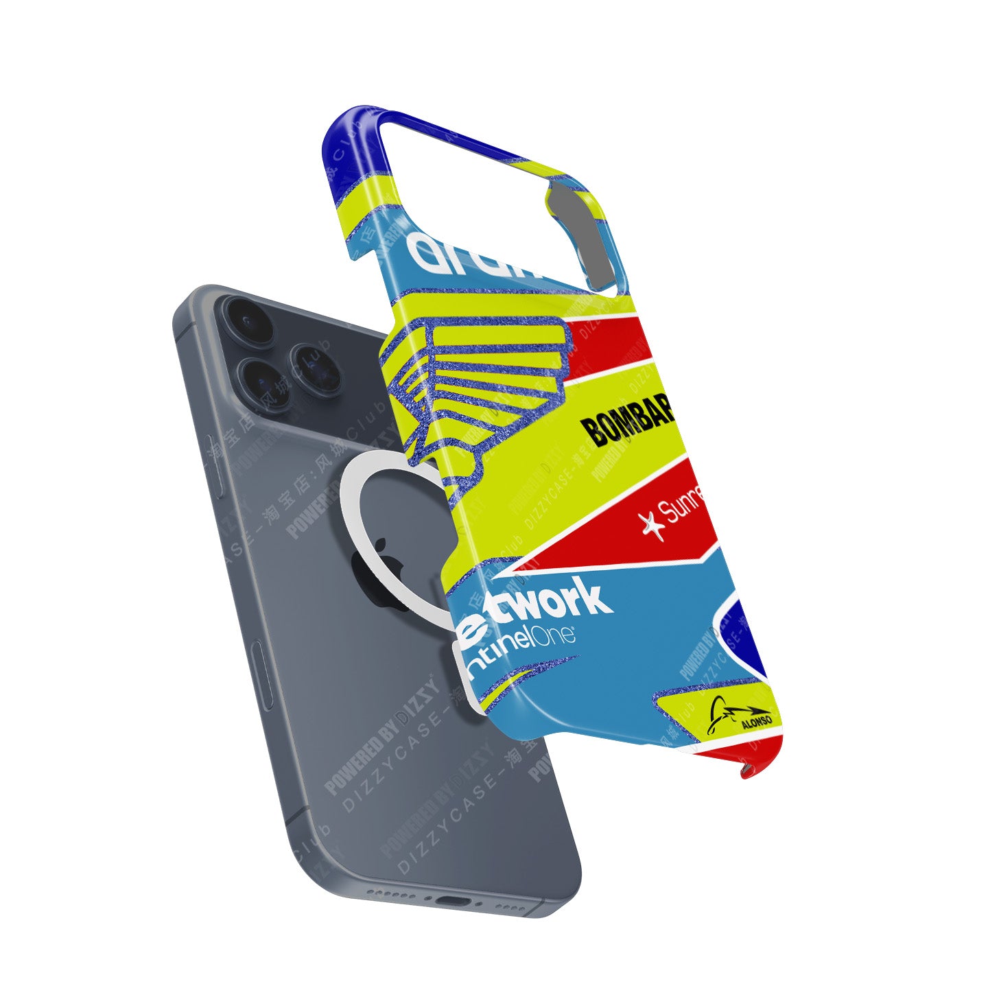Fernando Alonso 2023 F1 Helmet Case for Apple iPhones | DIZZY CASE