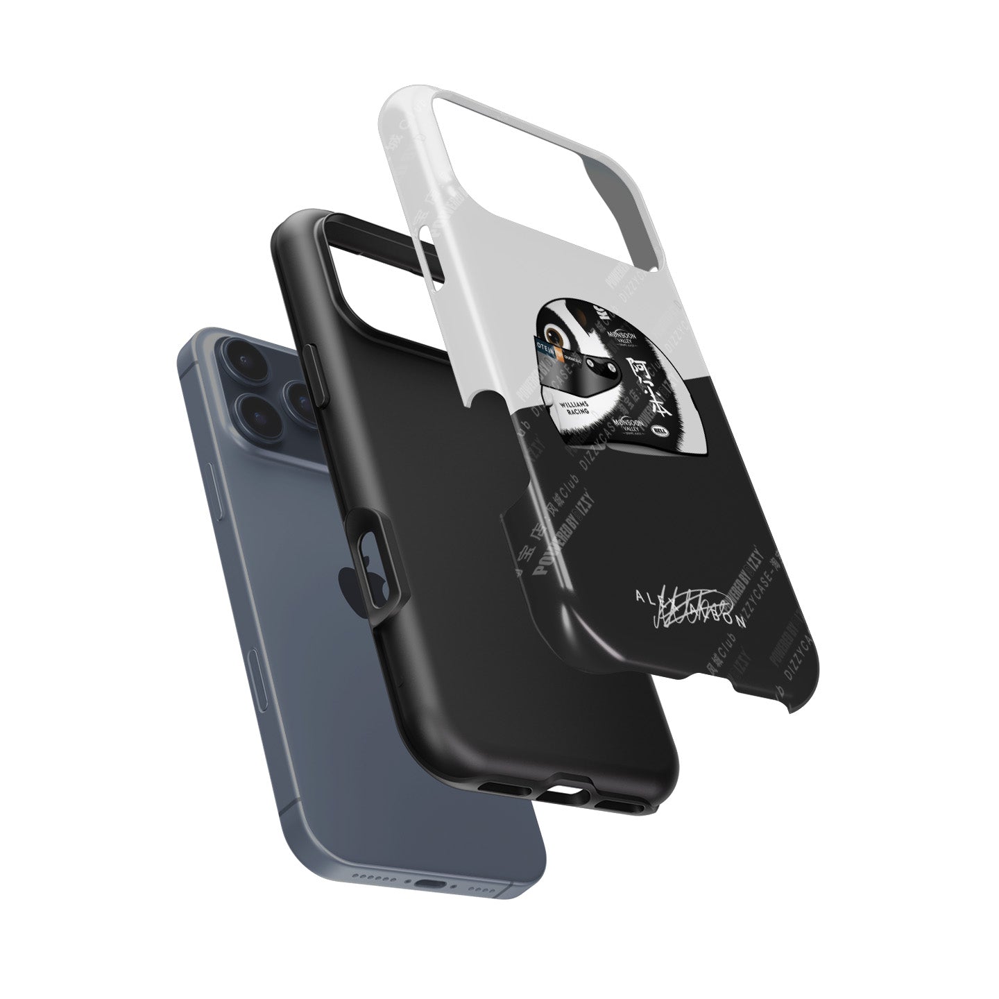 Panda-monium iPhone Case - Alex Albon 2024 China Helmet | DIZZY CASE