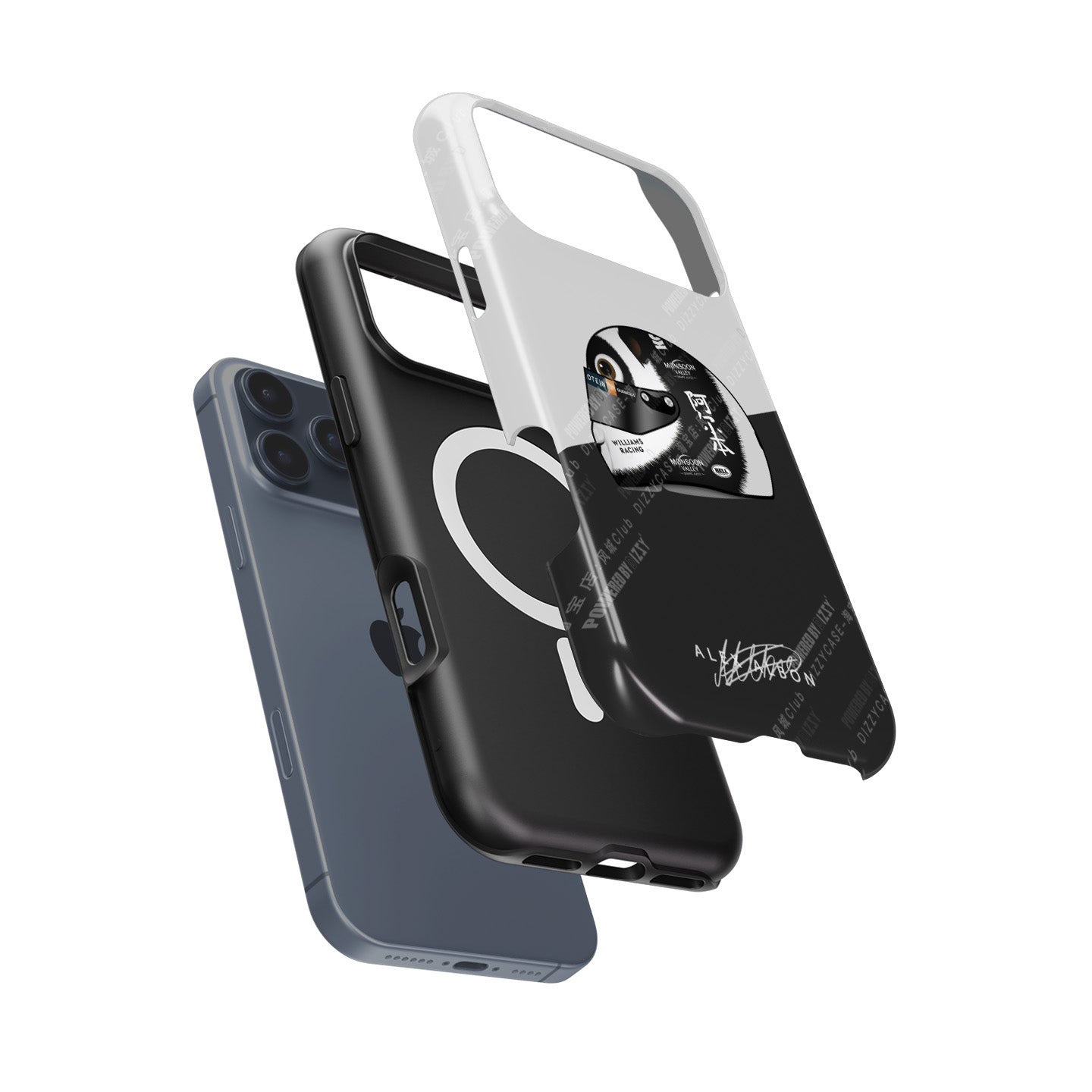 Panda-monium iPhone Case - Alex Albon 2024 China Helmet | DIZZY CASE