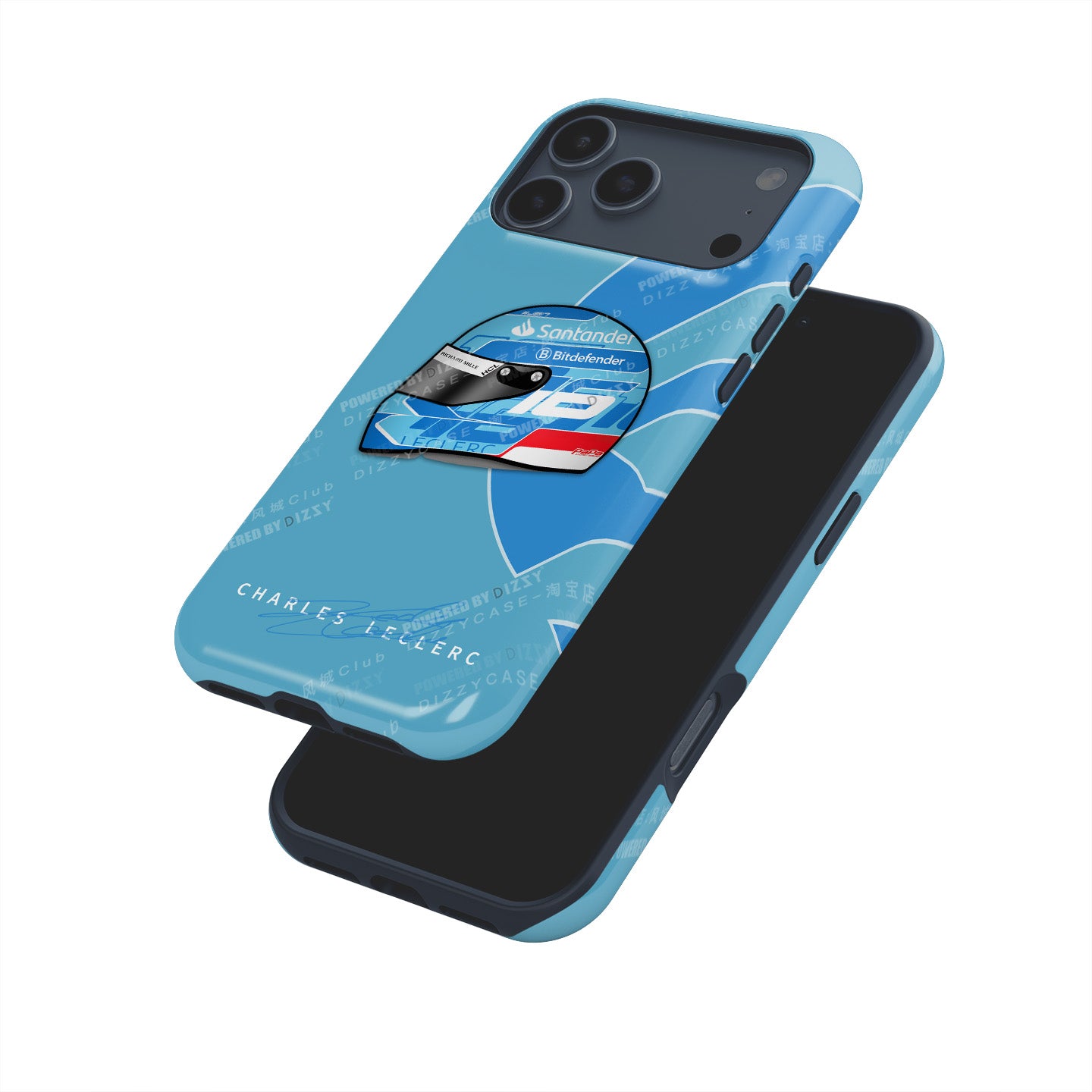 Charles Leclerc 2024 Miami Helmet Phone Case: Sleek & Bold
