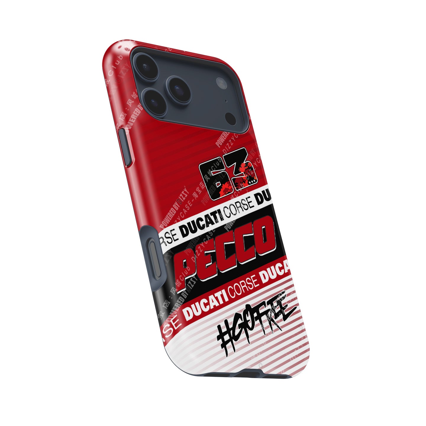 Francesco Bagnaia MotoGP 2025 Phone Case – Ducati Pecco #63 Design for iPhone