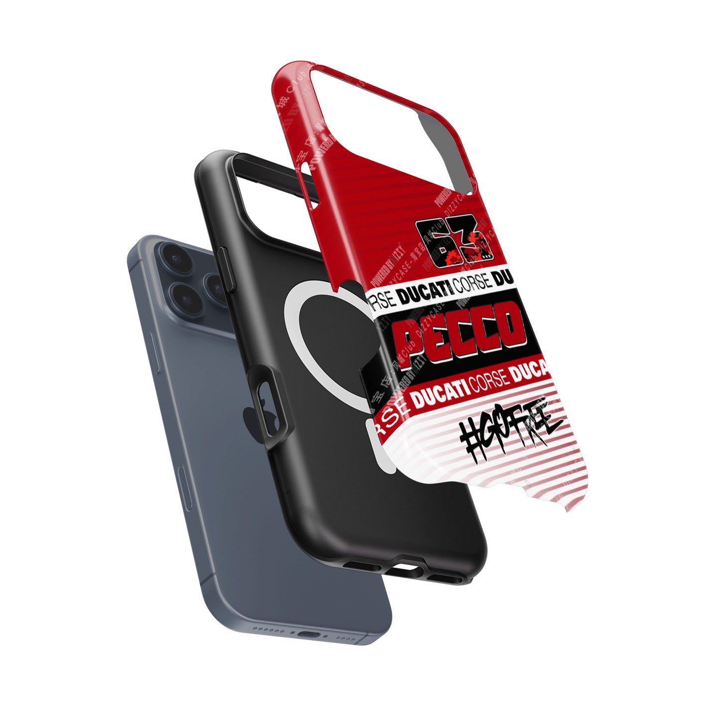 Francesco Bagnaia MotoGP 2025 Phone Case – Ducati Pecco #63 Design for iPhone