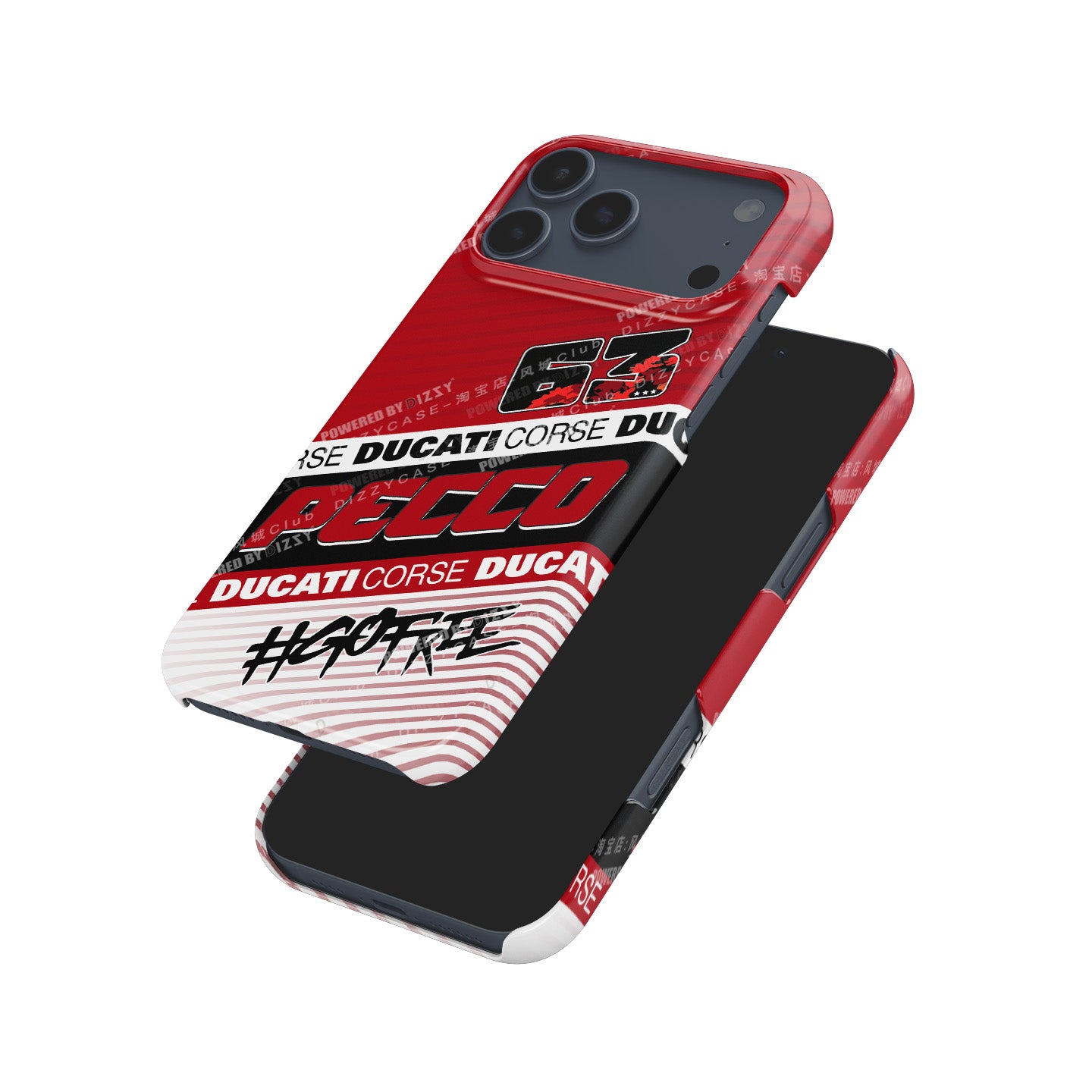 Francesco Bagnaia MotoGP 2025 Phone Case – Ducati Pecco #63 Design for iPhone