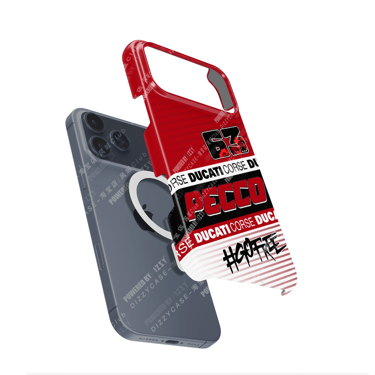 Francesco Bagnaia MotoGP 2025 Phone Case – Ducati Pecco #63 Design for iPhone