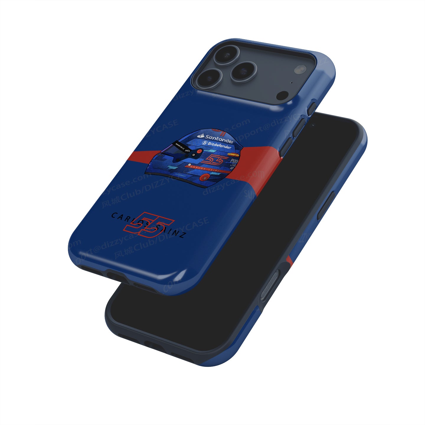 Carlos Sainz 2024 Miami Grand Prix Helmet iPhone Case – F1 Fan Edition | DIZZY CASE
