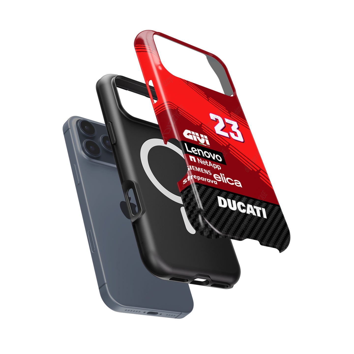 2024 Ducati Enea Bastianini #EB23 MotoGP Livery Phone Case by DIZZY