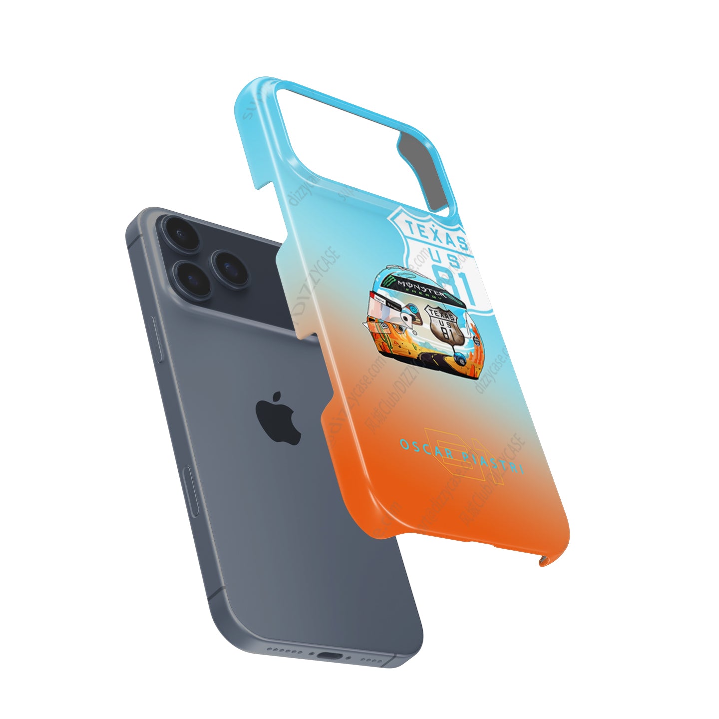 2024 Oscar Piastri USA Grand Prix Helmet iPhone Case - Austin Edition