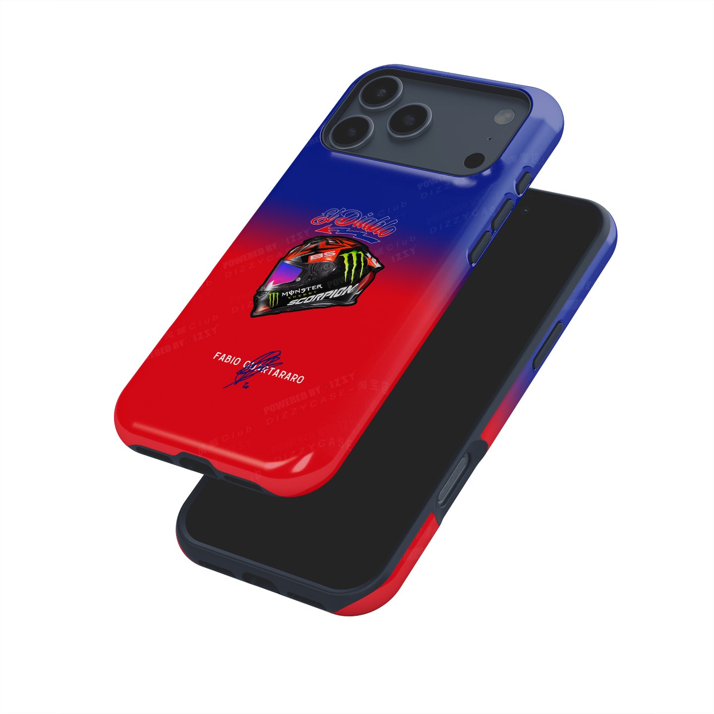Fabio Quartararo 2022 Helmet MotoGP Phone Case: Race-Ready Style