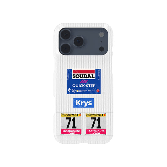 Remco Evenepoel White Jersey Best Young Rider Phone Case by DIZZY