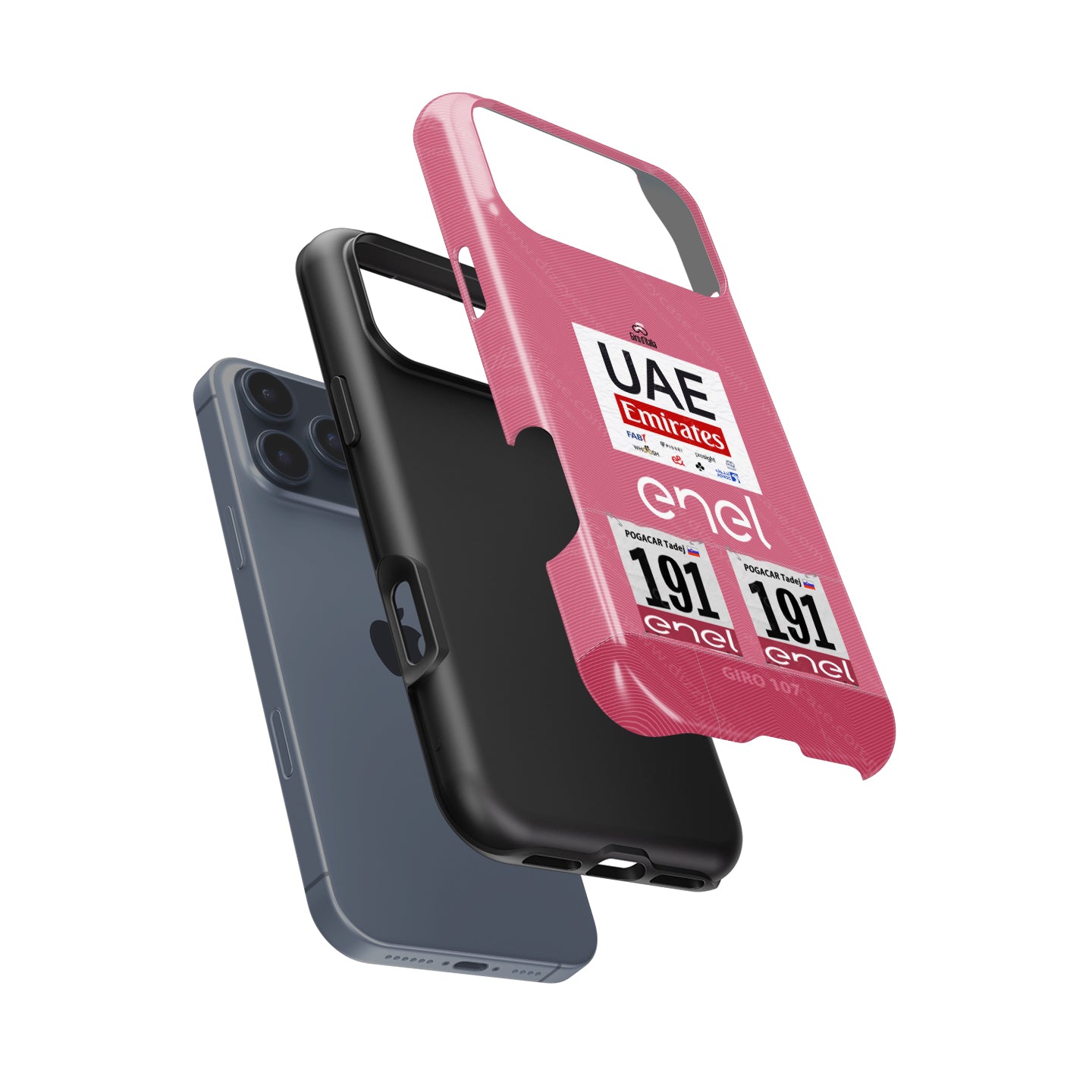 Tadej Pogacar 2024 Giro d'Italia Pink Jersey Phone Case by DIZZY