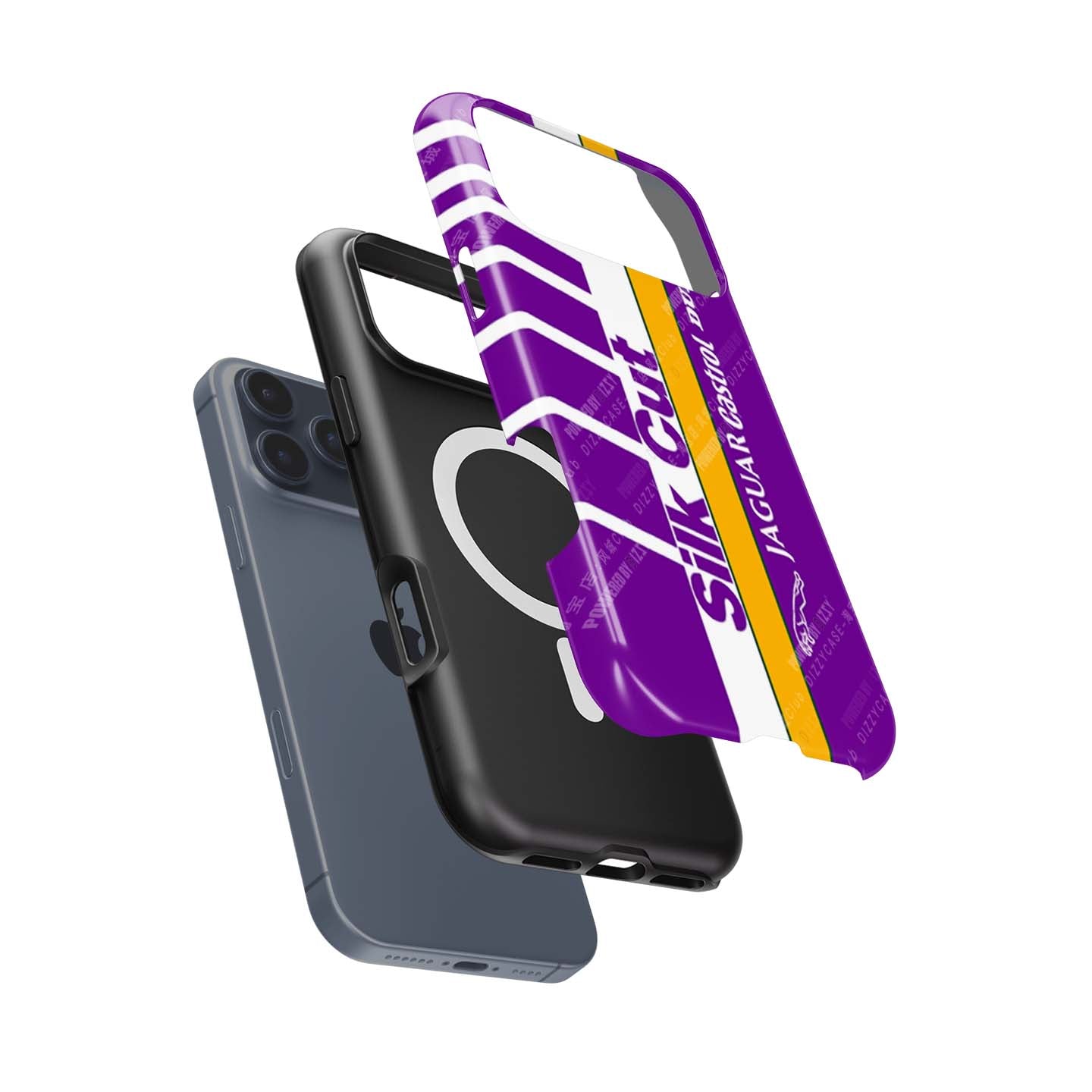 Jaguar XJR9-LM Silk Cut Livery Phone Case: Racing Style & Protection | DIZZY CASE
