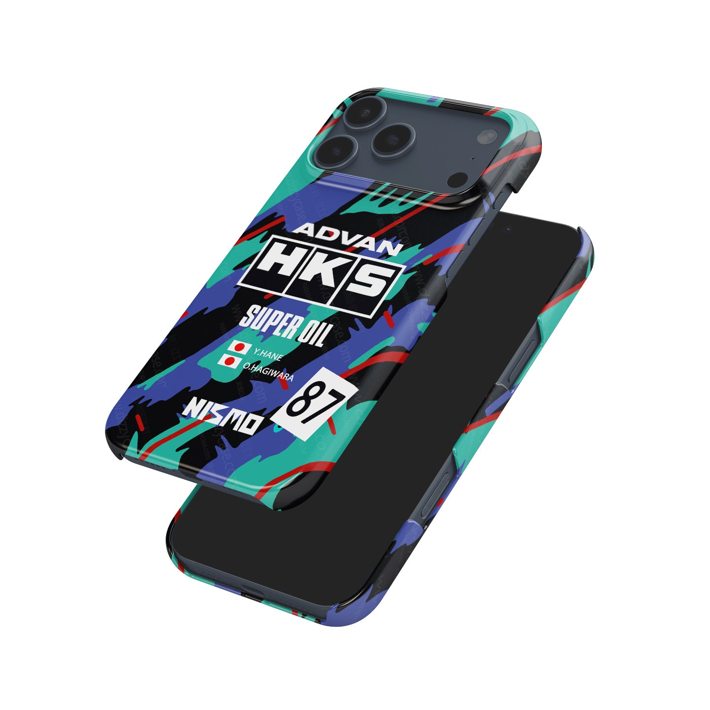 Nissan Skyline GT-R R32 HKS JTC Phone Case: Bold Racing Style