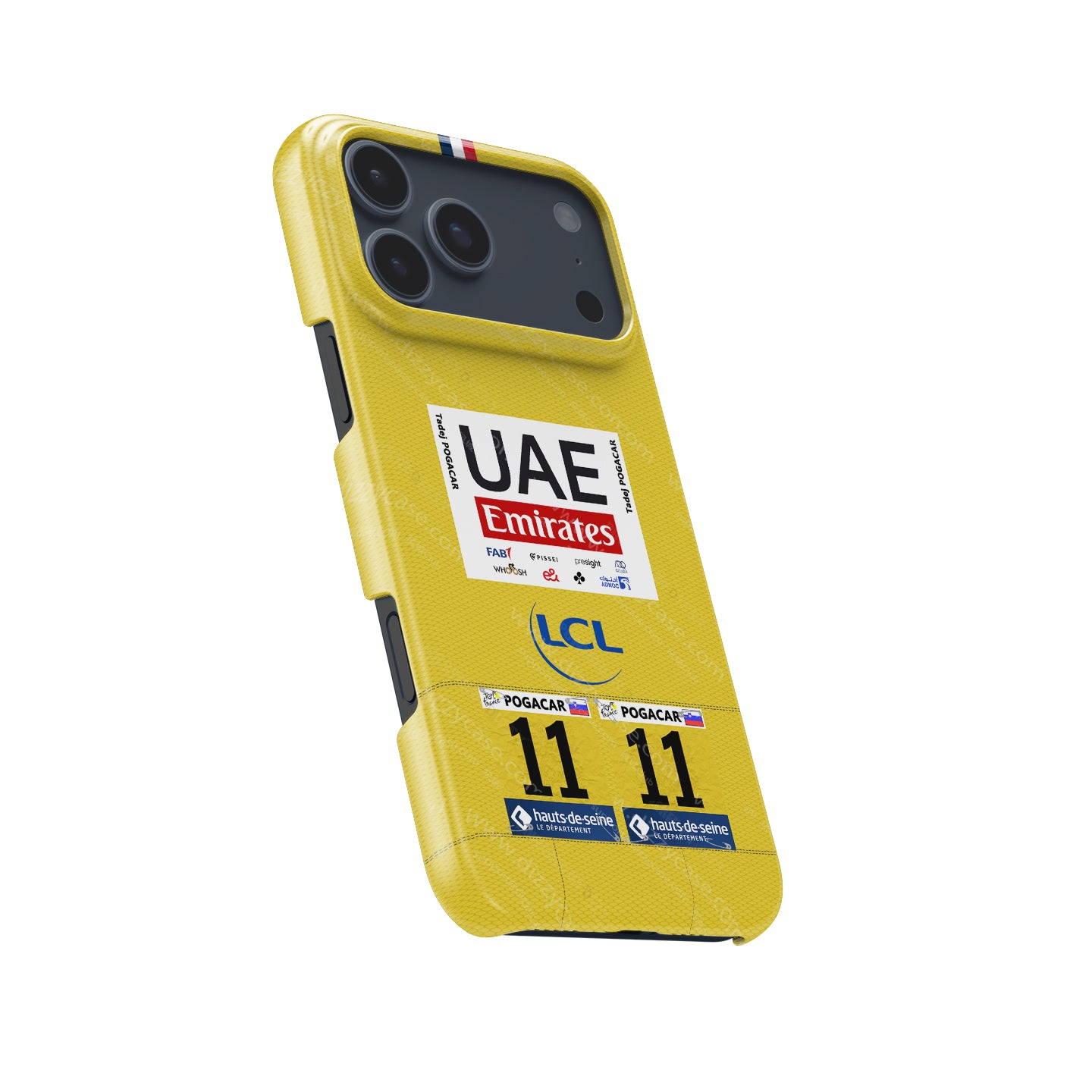 Tadej Pogacar 2024 Tour de France Yellow Jersey Phone Case by DIZZY