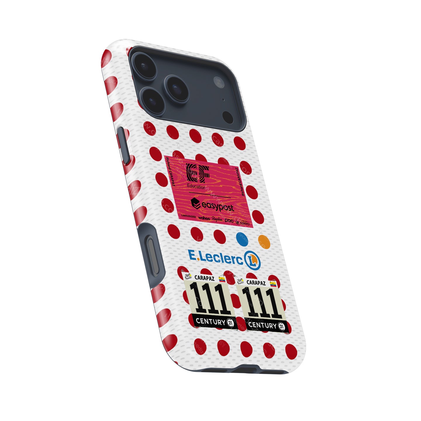 Richard Carapaz Polka Dot Jersey King of the Mountains Phone Case by DIZZY