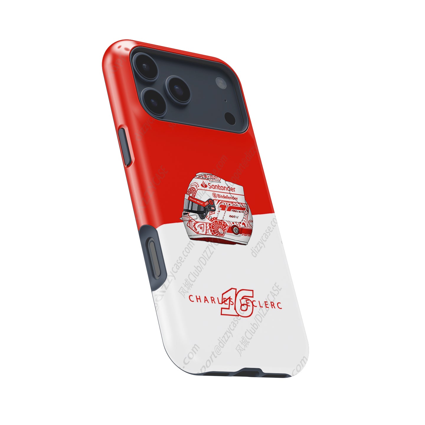 Charles Leclerc Mexico 2024 F1 "Día De Los Muertos" Helmet iPhone Case | DIZZY CASE