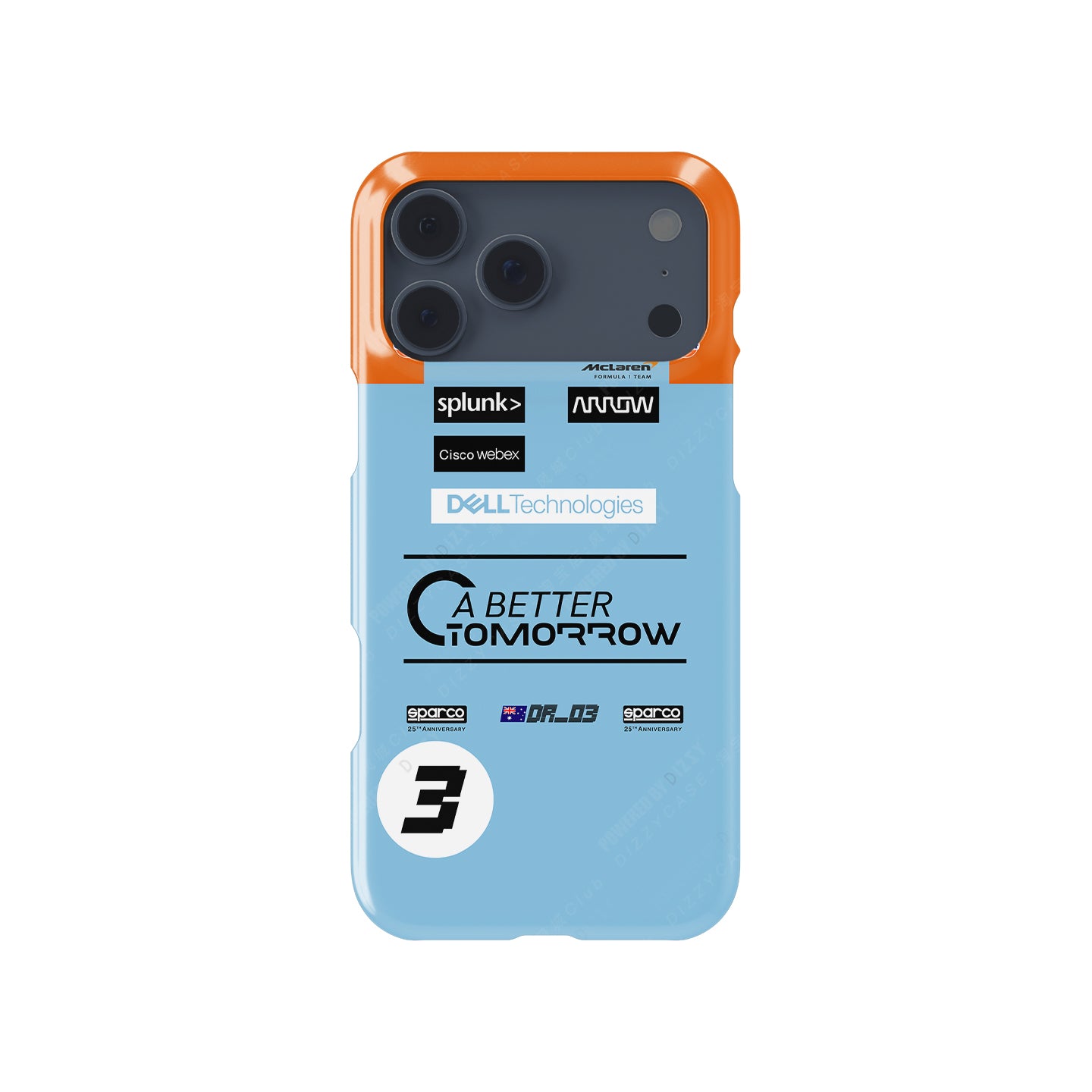 McLaren Gulf Livery Daniel Ricciardo Phone Case: Bold F1 Style