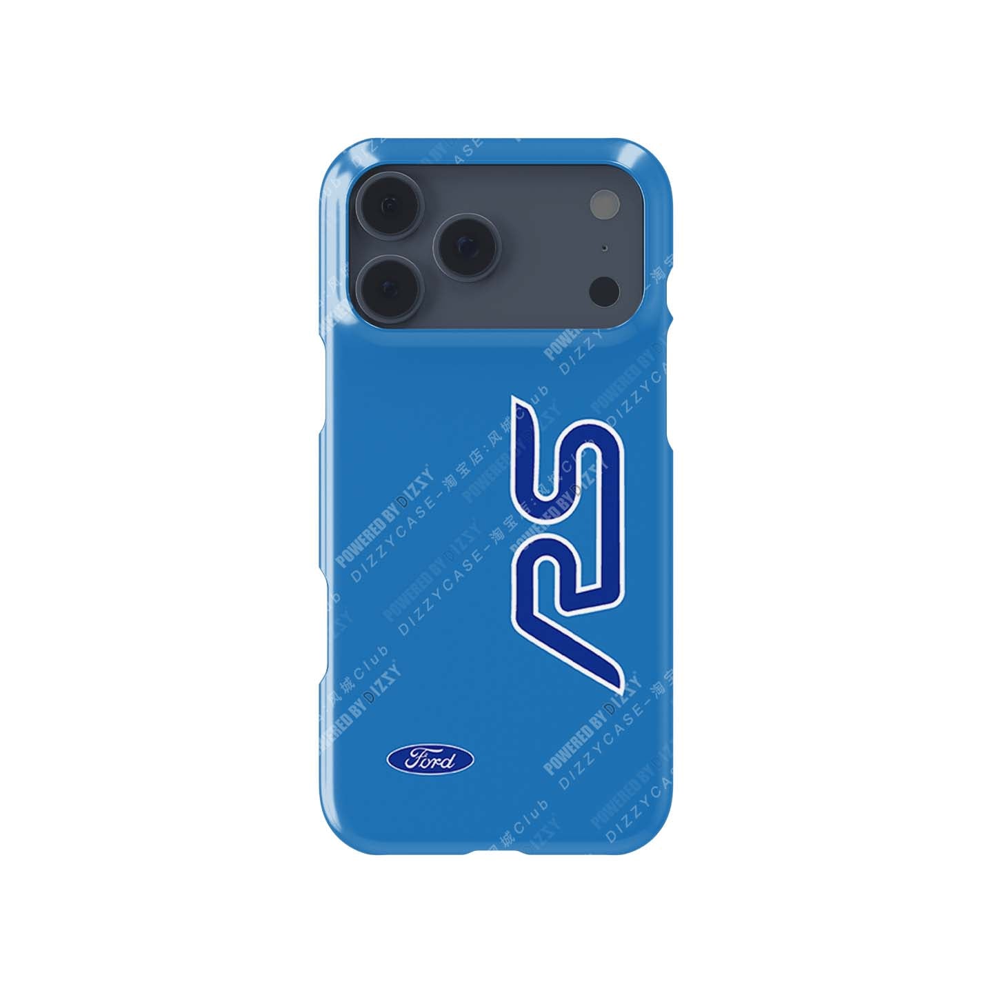 Unleash Racing Spirit with the Ford Focus RS Line Blue Livery Phone Case | DIZZY CASE