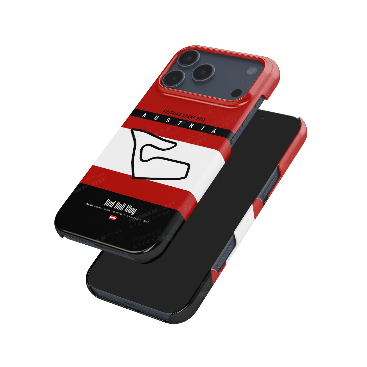 Austria GP iPhone Case – Red Bull Ring Track Map Design | DIZZY CASE