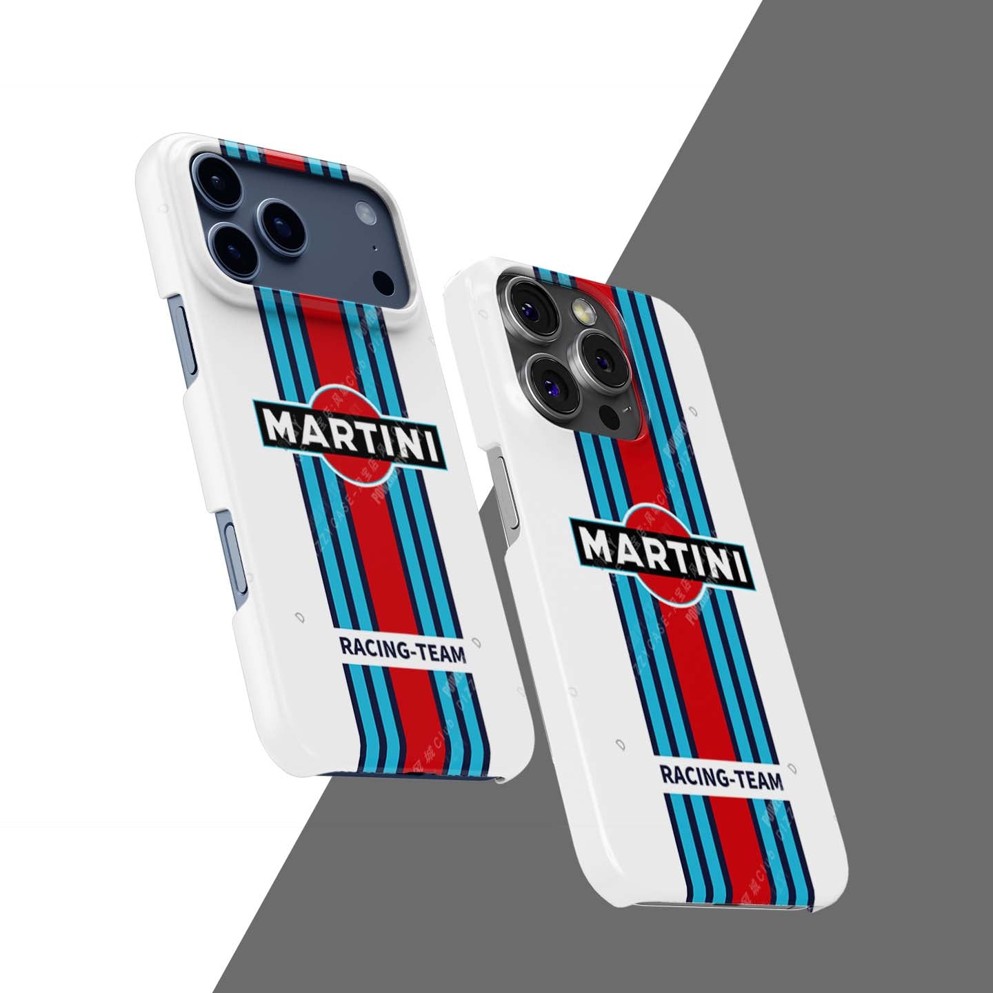 Martini Racing Livery iPhone Case – Classic Racing Heritage for Apple | DIZZY CASE