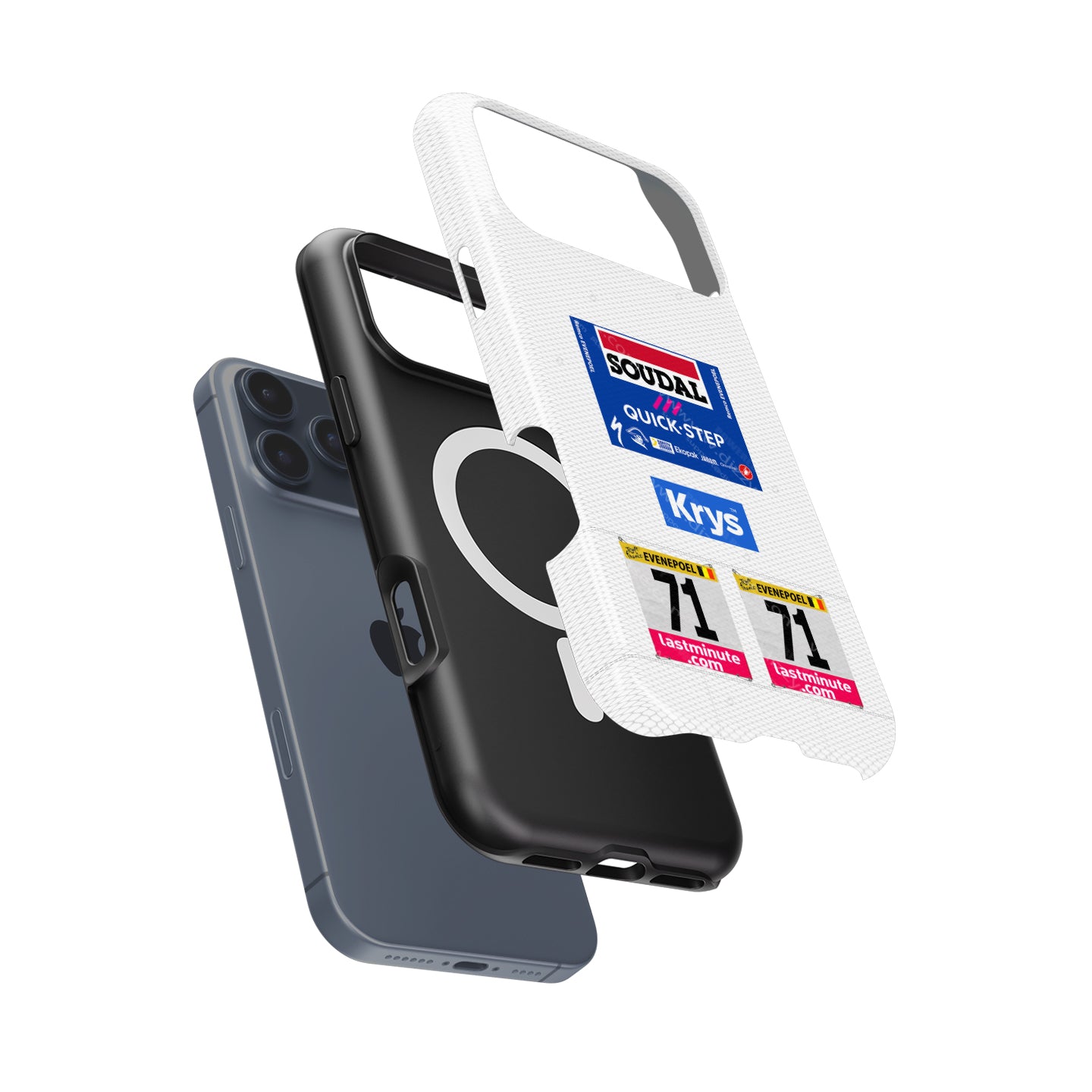 Remco Evenepoel White Jersey Best Young Rider Phone Case by DIZZY