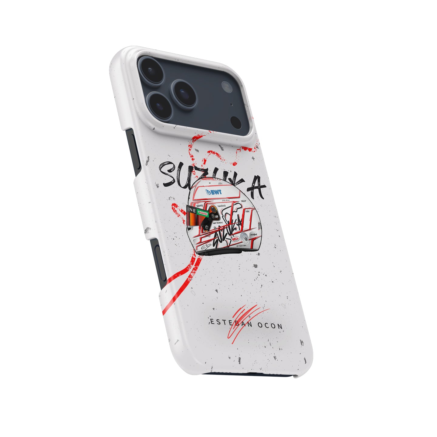 Esteban Ocon 2023 Japanese GP Helmet Phone Case - Apple Edition | DIZZY CASE