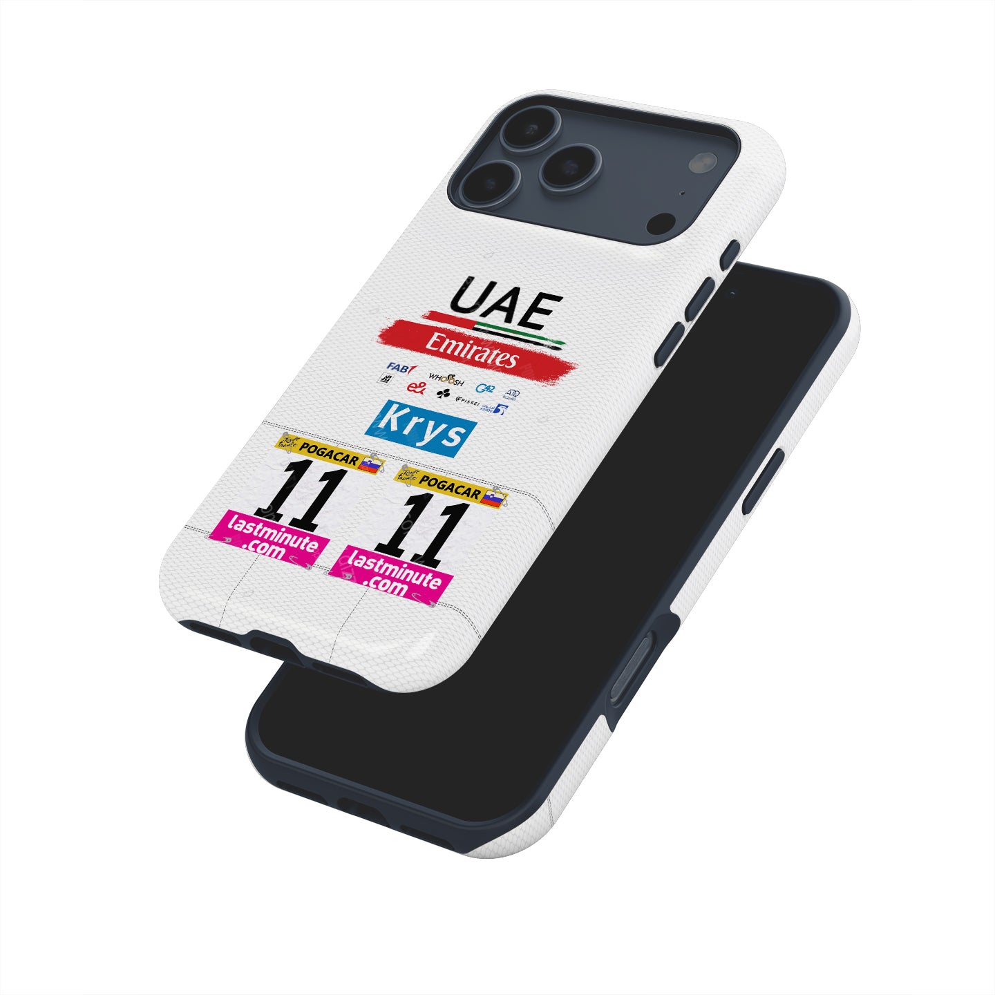 Tadej Pogačar 2023 White Jersey Phone Case: Cycling Style & Protection | DIZZY CASE