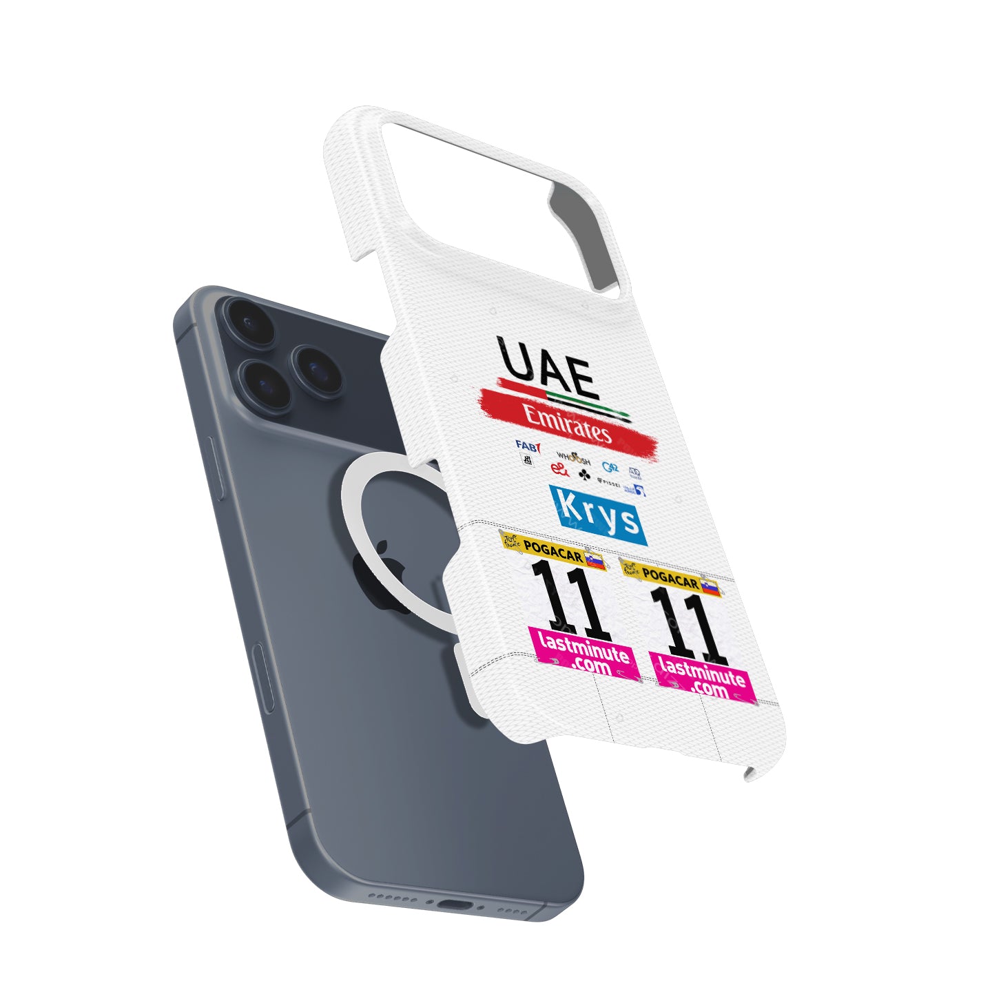 Tadej Pogačar 2023 White Jersey Phone Case: Cycling Style & Protection | DIZZY CASE